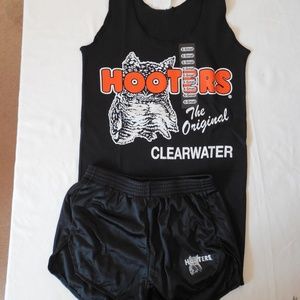 New Hooters Girl Vintage Uniform Shorts/Tank Small